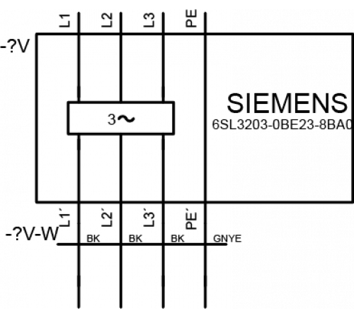 6SL3203-0BE23-8BA0